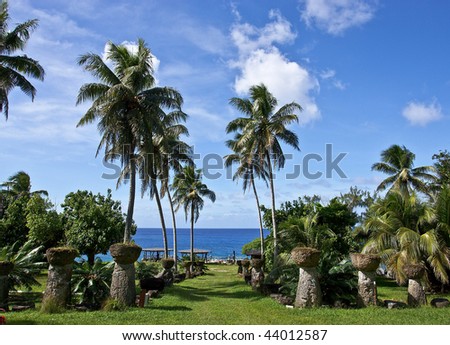 Park on Rota island Northern Mariana Islands Royalty-Free Stock Photo #44012587