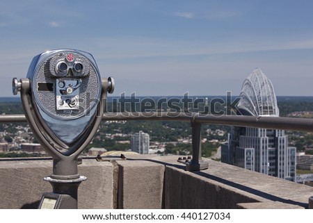 Check out the view of the Cincinnati skyline