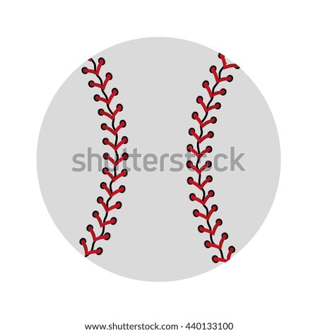 baseball front view over isolated background,sports concept,vector illustration