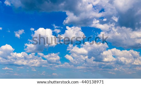 great sky panorama for big 3D projects - clouds on a summer day