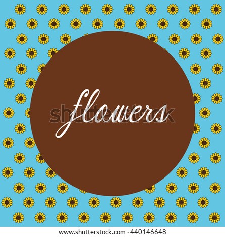 Flowers, floral card 