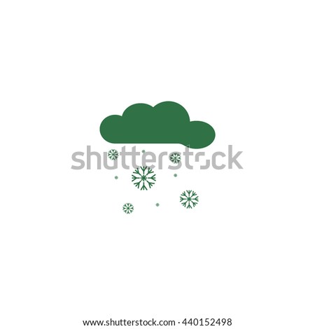cloud, snowflakes, icon