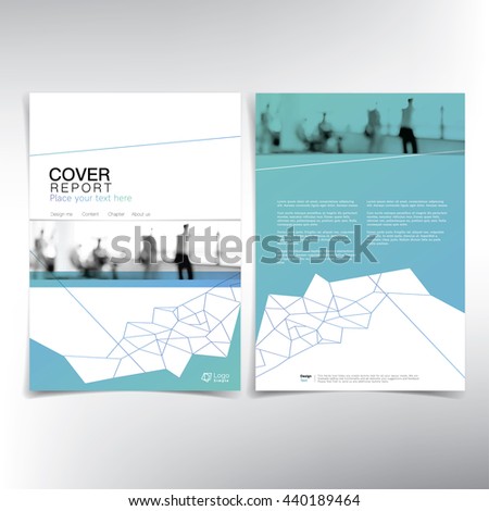 Modern business cover page, vector template - can be used for annual report, flyer, brochure  leaflet and more