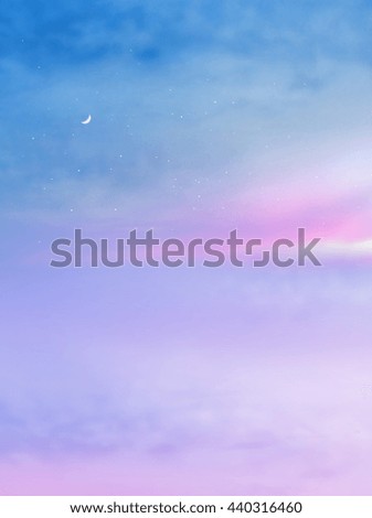 Color romantic sky background