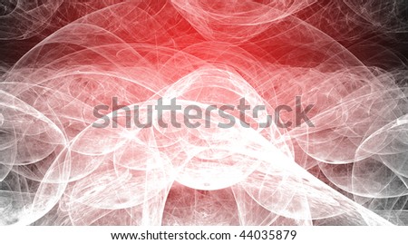 Red background. Abstract design. Red and white.