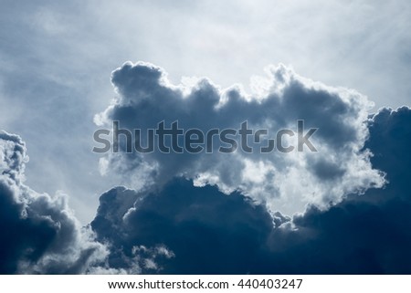 blue sky with cloud. used for background or material design.