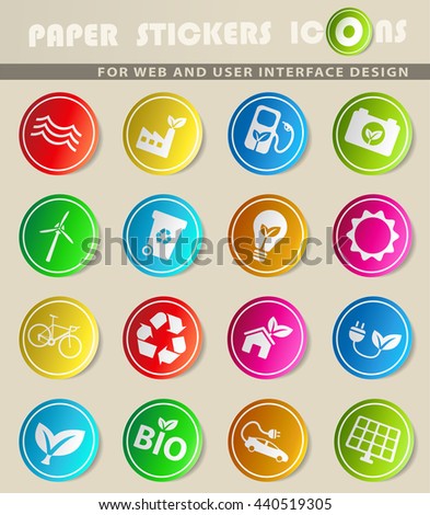 Alternative energy simply symbol for web icons