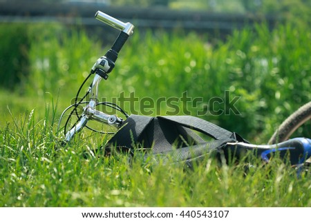 bike on grass