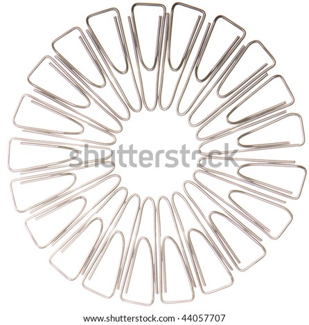 clips on a white background