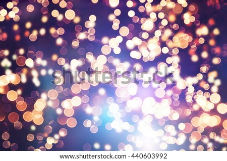 Festive Christmas background. Elegant abstract background with lights and stars 