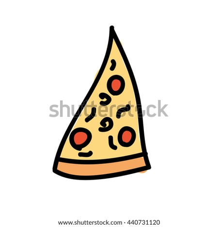 pizza pieceisolated icon design