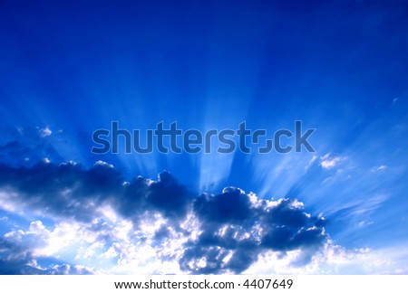 Clouds and sunbeams