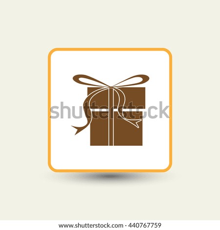 gift, box, flat vector,