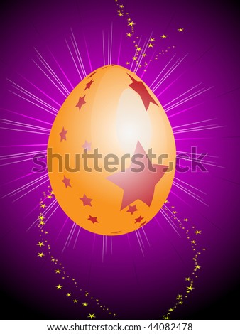 Vector abstract illustration with easter egg