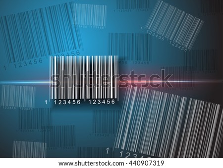 Barcode vector background