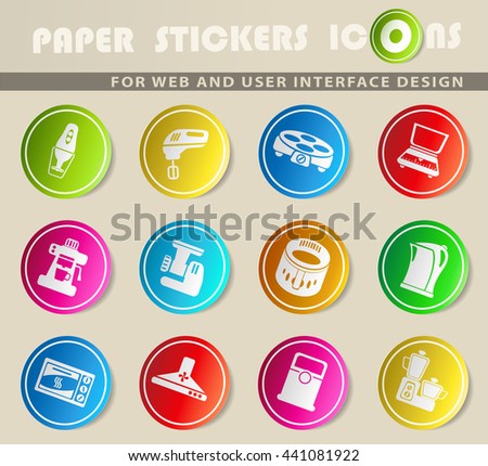 Kitchen Utensils simply symbols for web and user interface