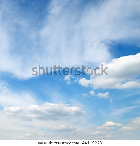 blue sky is covered by white clouds