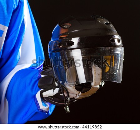 Picture of hockey helmet