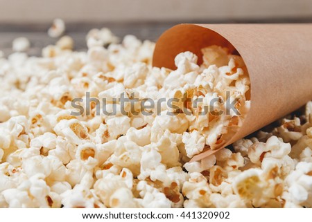Homemade Corn Popcorn in Bag