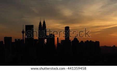 Buildings silhouette 