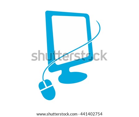 computer screen monitor computer laptop gadget technology image vector icon silhouette
