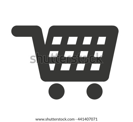shopping cart  isolated icon design