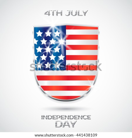 Fourth of July independence day. USA. Vector illustration.