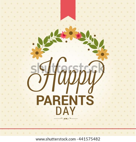 A beautiful greeting card,banner or poster for Parents day.