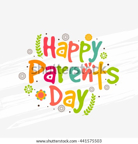A beautiful greeting card,banner or poster for Parents day.