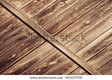 Texture of old wooden gate