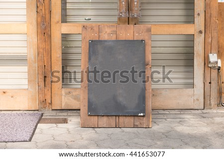 blank stand banner isolated  on a street wall, banners with room to add your own text