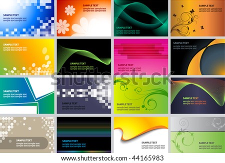 Business Card Design set