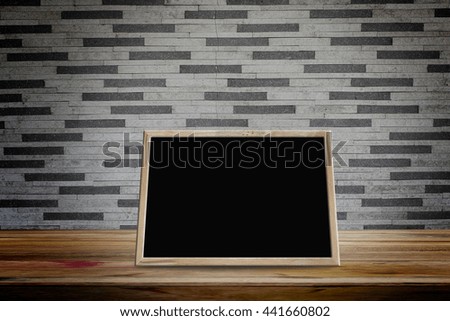 photo frames on wooden table,grunge background