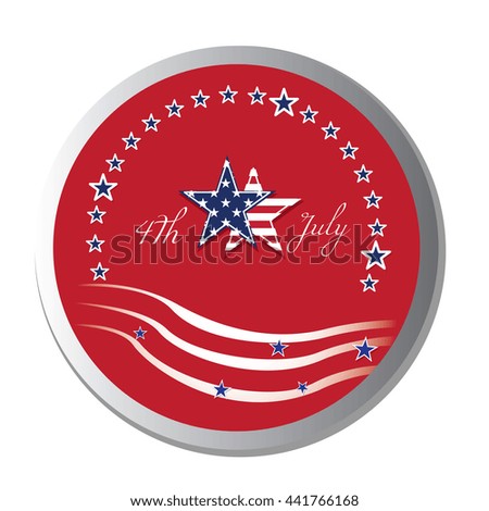 Independence day graphic design, Vector illustration