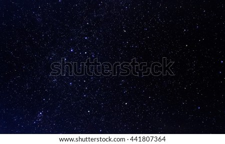Night stars sky - background Royalty-Free Stock Photo #441807364