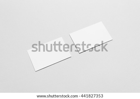 Business Card Mock-Up (85x55mm) - Two Cards