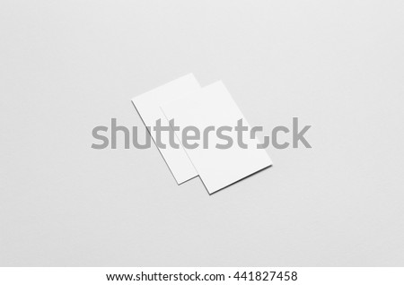 Business Card Mock-Up (85x55mm) - Two Overlapping Cards