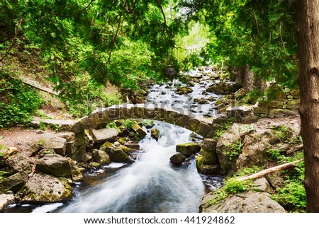 Stone Bridge creek Limehouse Bruce trail Halton Hills Ontario Royalty-Free Stock Photo #441924862
