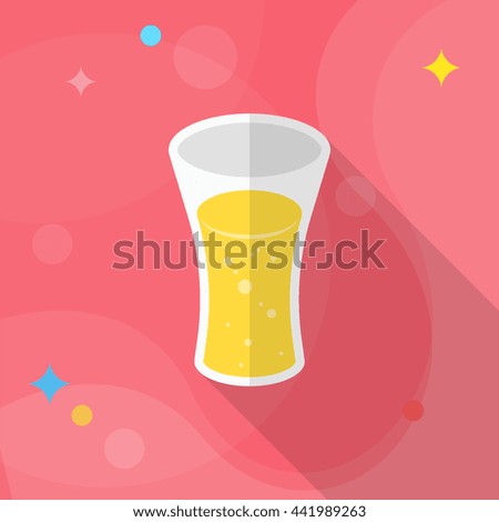 Soft Drinks icon, Vector flat long shadow design. EPS10