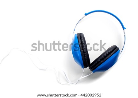 Headphones. Isolated on white background