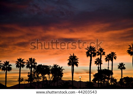 Sunrise on Coronado Island in California