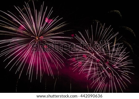 Fireworks light up sky over Zagreb for the 16th Festival of Fireworks at Bundek Lake