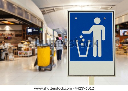 Sign for clean 