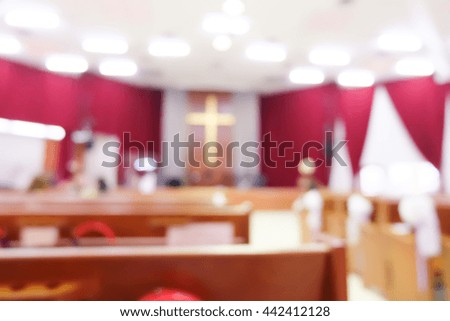Blur image of church background.
