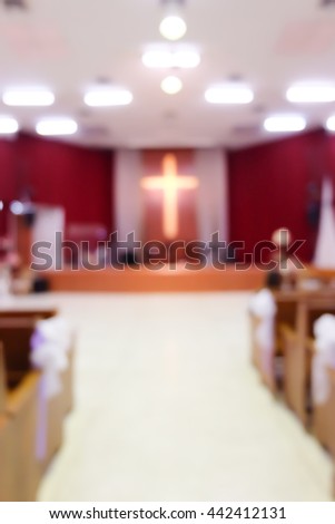Blur image of church background.