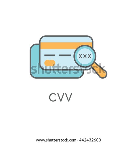 CVV Vector Icon Royalty-Free Stock Photo #442432600