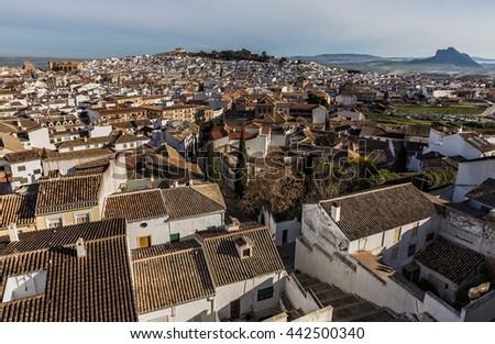 Cityscape in the city of Antequera. Andalucia. Spain.