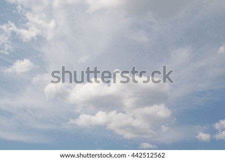 white clouds in the blue sky