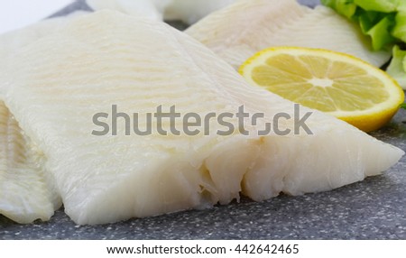 Greenland halibut, fish fillet