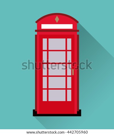 Telephone icon. United kingdom design. vector graphic